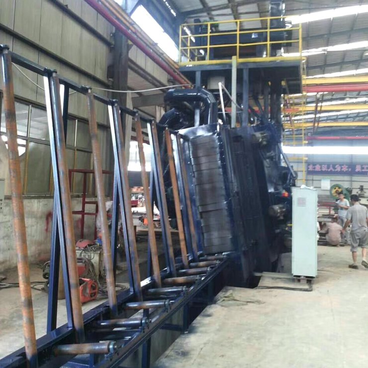 Vertical Steel Plate Shot Blasting Machine