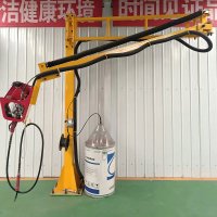 spring wire feeder support arm system