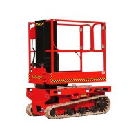 Non marking tyre tracked lift equipment