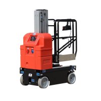 compact self propelled single mast lift