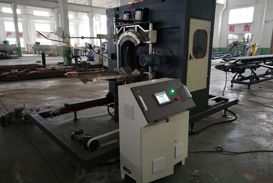 Double wall corrugated pipe extrusion machine