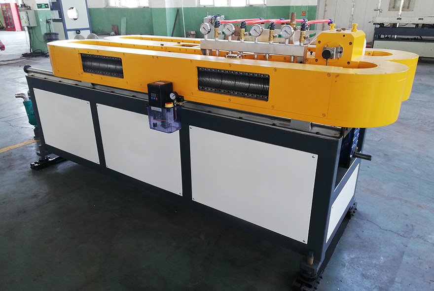 Single wall corrugated electrical conduit production line