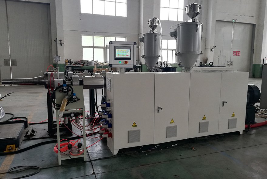 HDPE double wall corrugated pipe machine