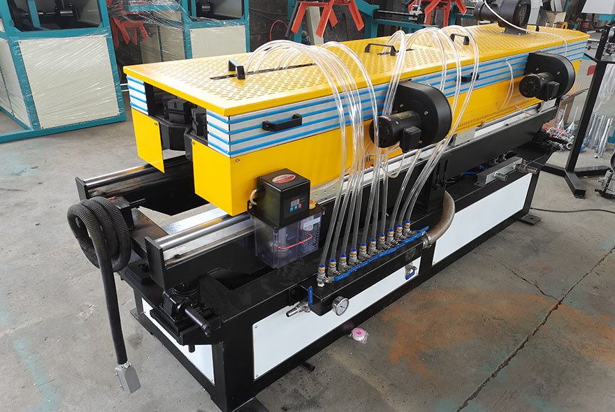 Single wall corrugated pipe extrusion line