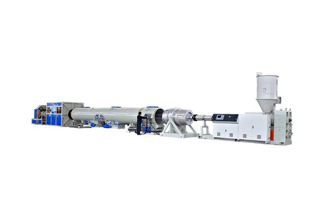 PE Vacuum Extrusion Insulated Jacket Pipe Production Line