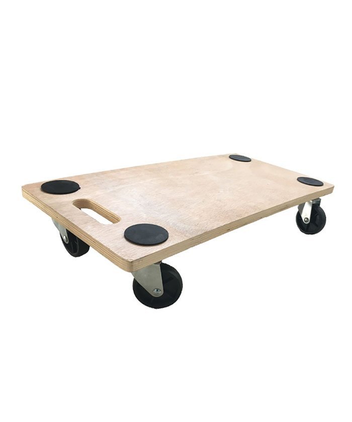 Dollies with handhole,4 round EVA pad,Plywood deck