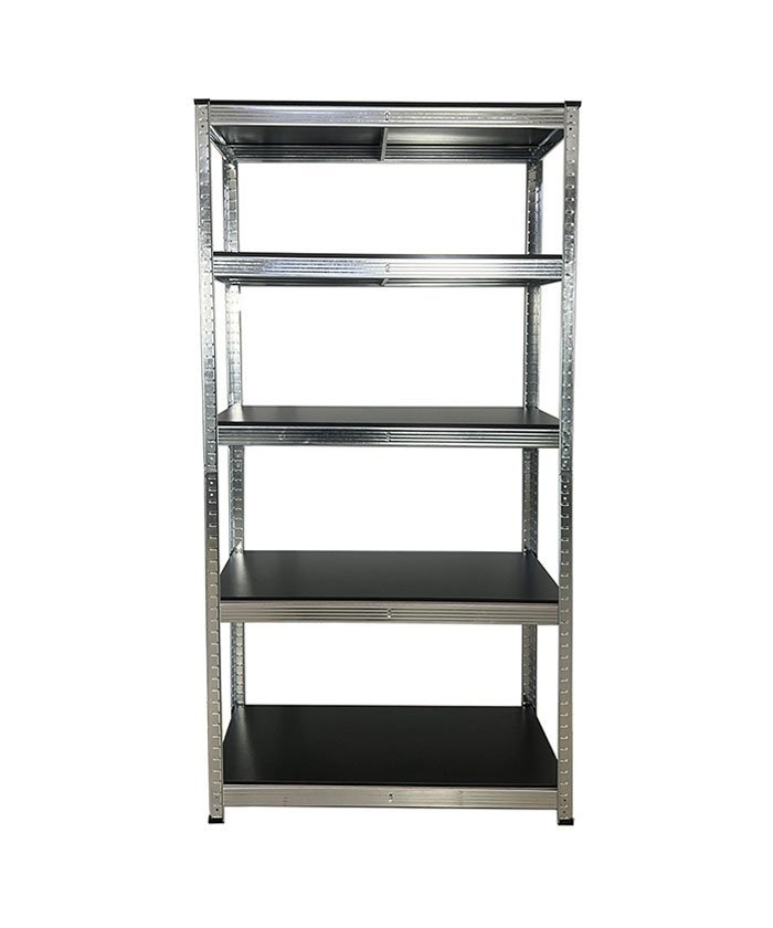 Laminated Board Shelves 175kg Capacity Galvanized Adjustable Boltless Shelving