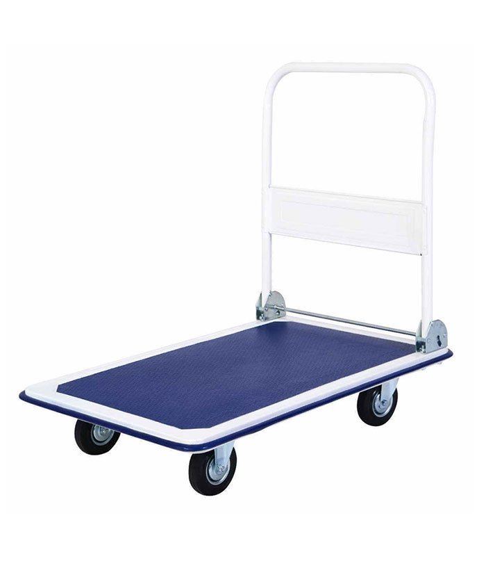 Platform Hand Trolley, Rubber Castor