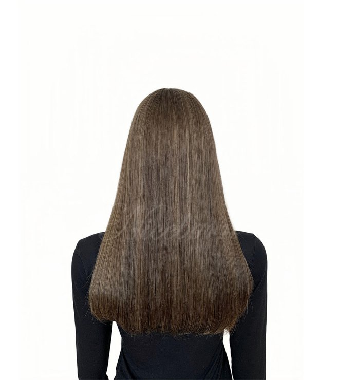 Olive Soft Human Hair Lace Top Wig with Face Frame 20inch Full End Wig