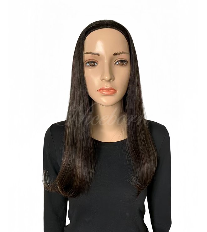 Niceborn wig 20inch 3/4 Bandfall wig brown with highlight #2/4-12