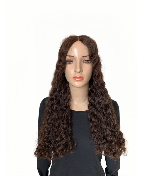 Easy wear Warm tone 24inch #4/6 human hair topper