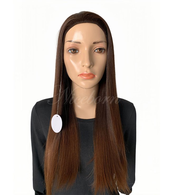 24inch 3/4 Band fall wig dark brown Ombre Cocoa