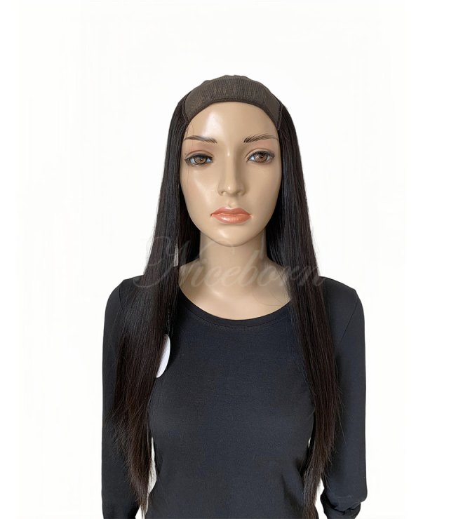 Natural Black 25 Inch Hatfall Wig with Breathable Top