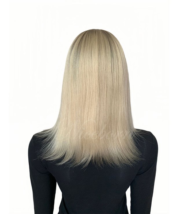 HD lace front human hair Silk top wig with lace front-Lunar
