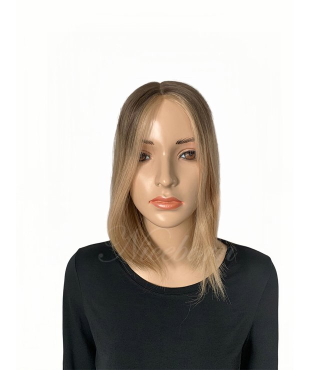 Ombre balayage tones light weight lace topper 10inch Swirl 