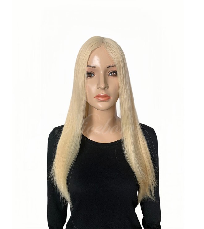 20inch Angel Blonde European hair topper with natural hairline 