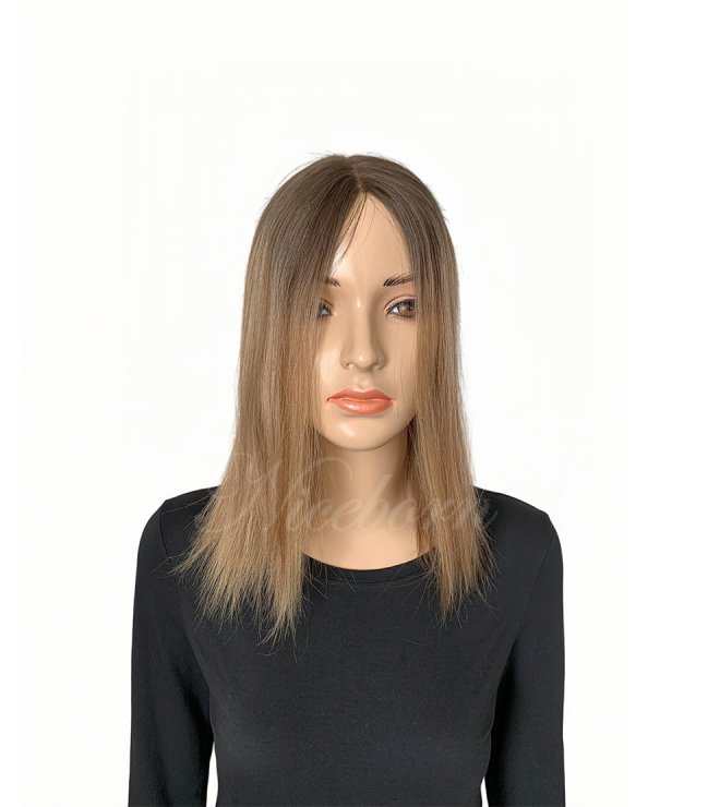 Natural hairline 13inch Dawn lace topper human hair 8x8inch 