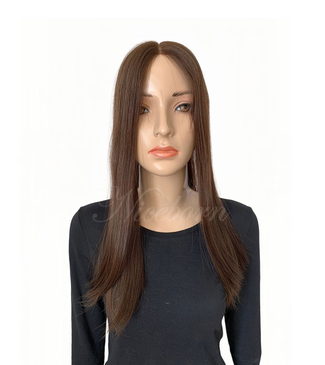 100% European hair lace topper 17inch #4/6 
