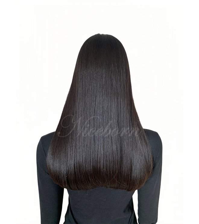 Silk top wig with lace front-#1b 20inch length 