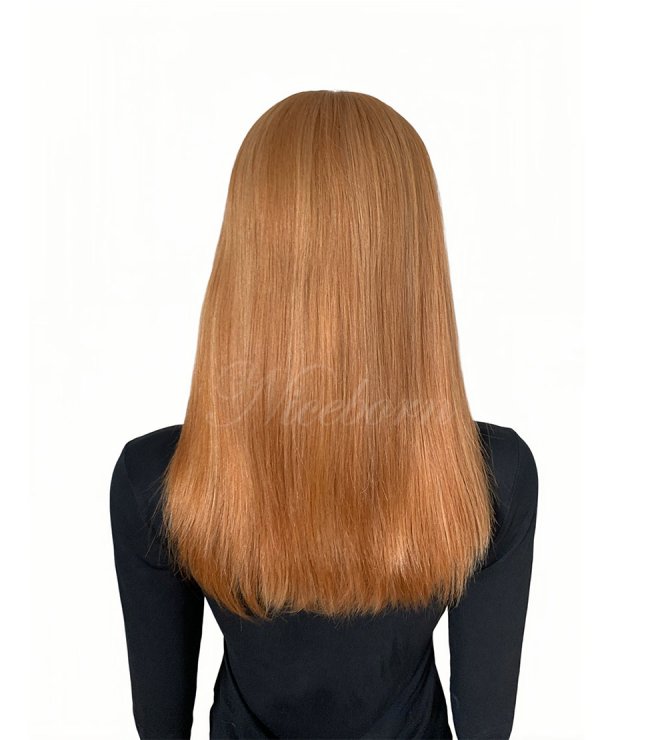 Comfortable cap lace top wig 20inch peach