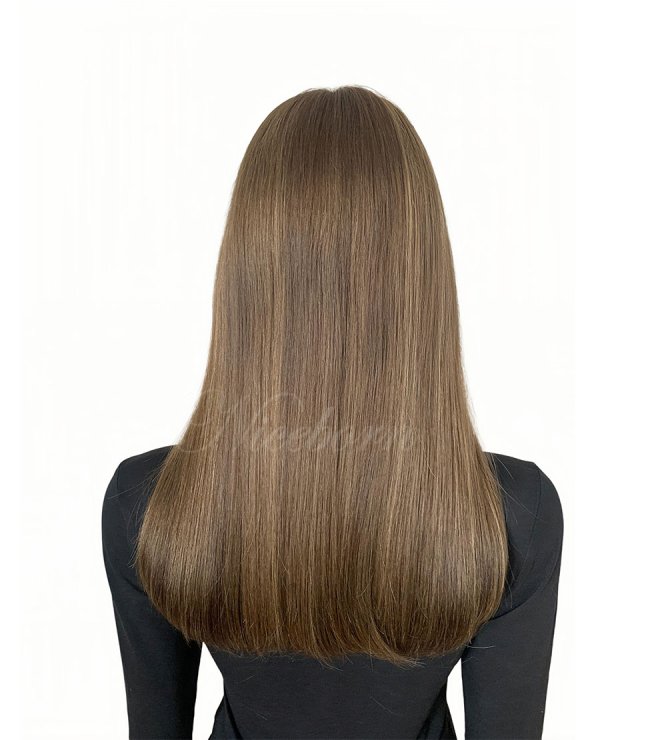 Human hair lace top wig 20inch Olive