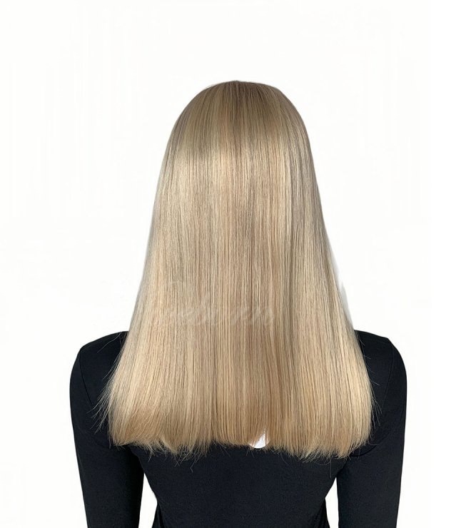Balayage 18inch lace top wig Oatmilk lace top wig