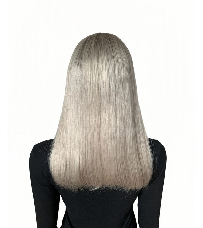 Full density human hair lace top wig 18inch pear 