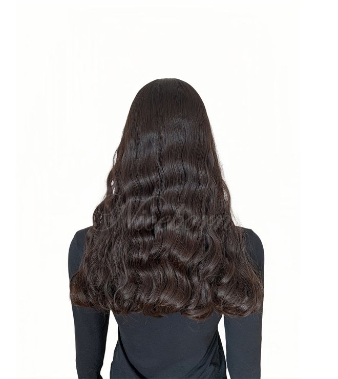 Loose wavy multidirection Silk top wig with lace front wig #4-6