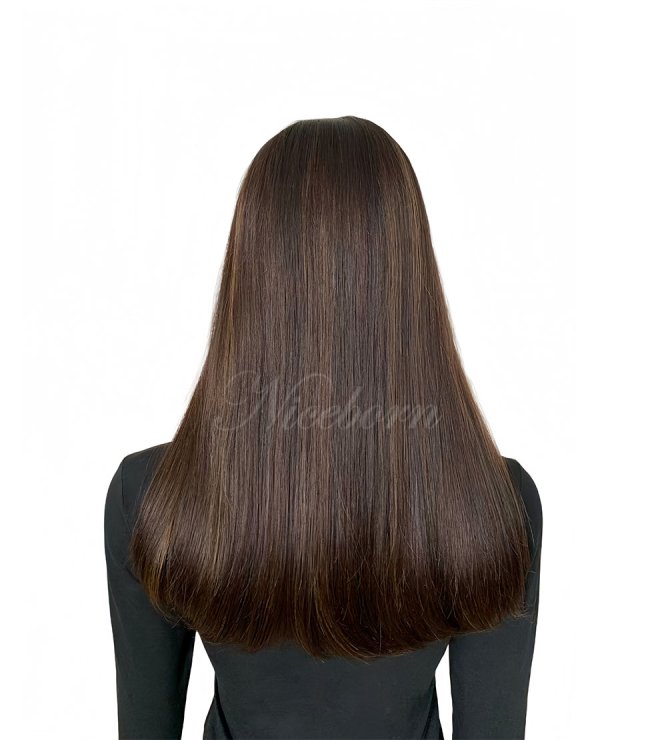 Lace top lace front European hair wig#4/8