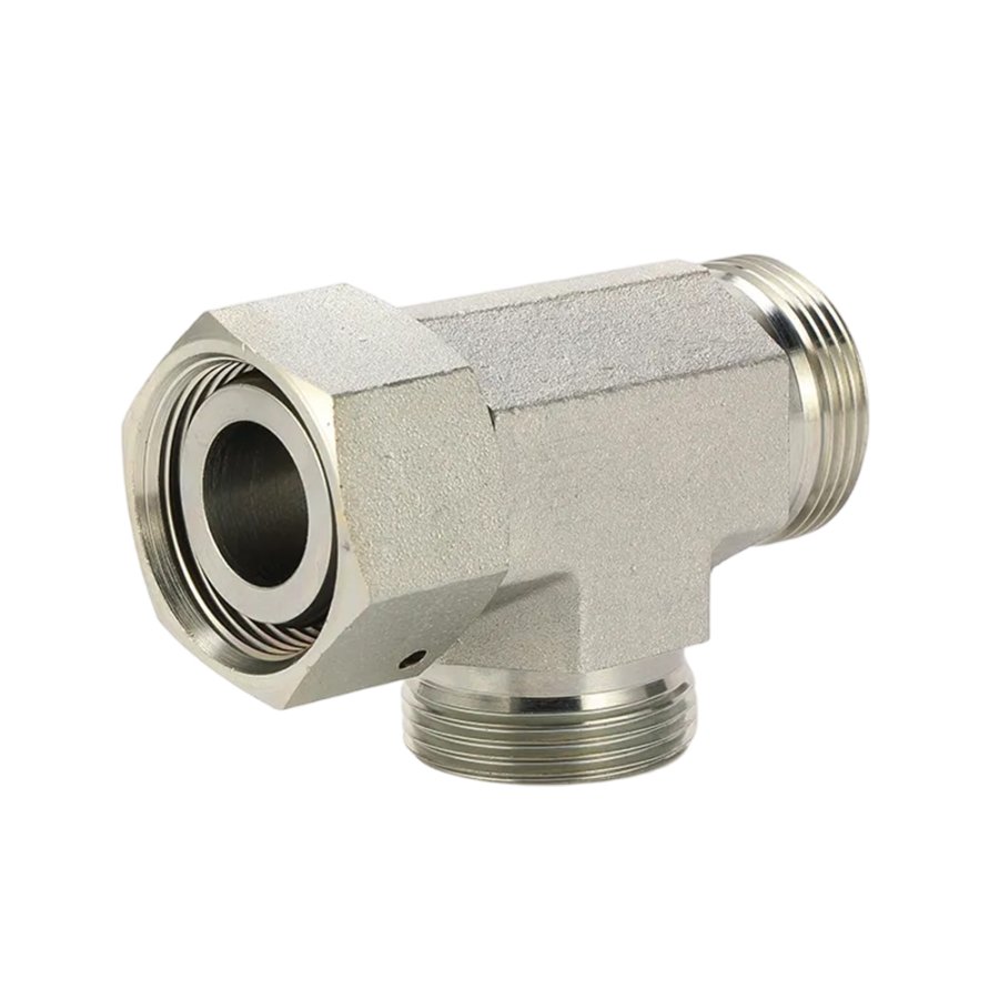 未标题-1_0002_Carbon-Steel-Metric-Run-Tee-with-Swivel-Nut-Adapter