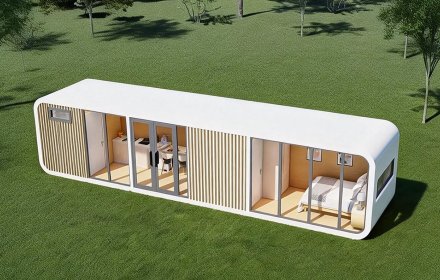 Stackable Modular Apple Cabin A7