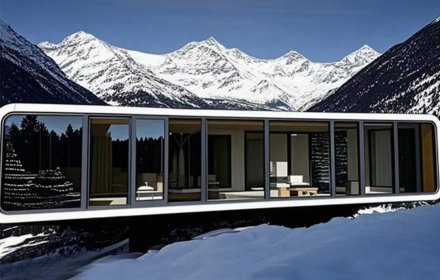 Expandable Mobile Apple Cabin A7