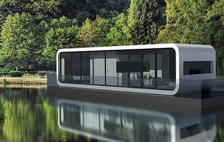Campsite Glass Apple Cabin House A5