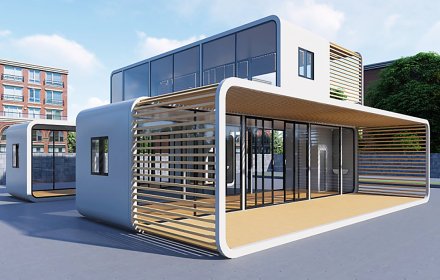 Curved Aluminum Apple Cabin A5