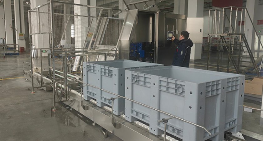 Case of Basket Cleaning Line in Spanish Vegetable Processing Plant