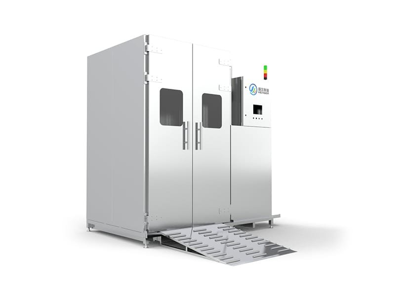 Smokehouse Rack Cart Washing Machine | Automatic Smoke Trolley Washer