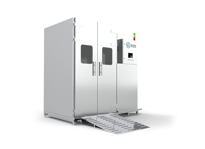 Smokehouse Rack Cart Washing Machine | Automatic Smoke Trolley Washer