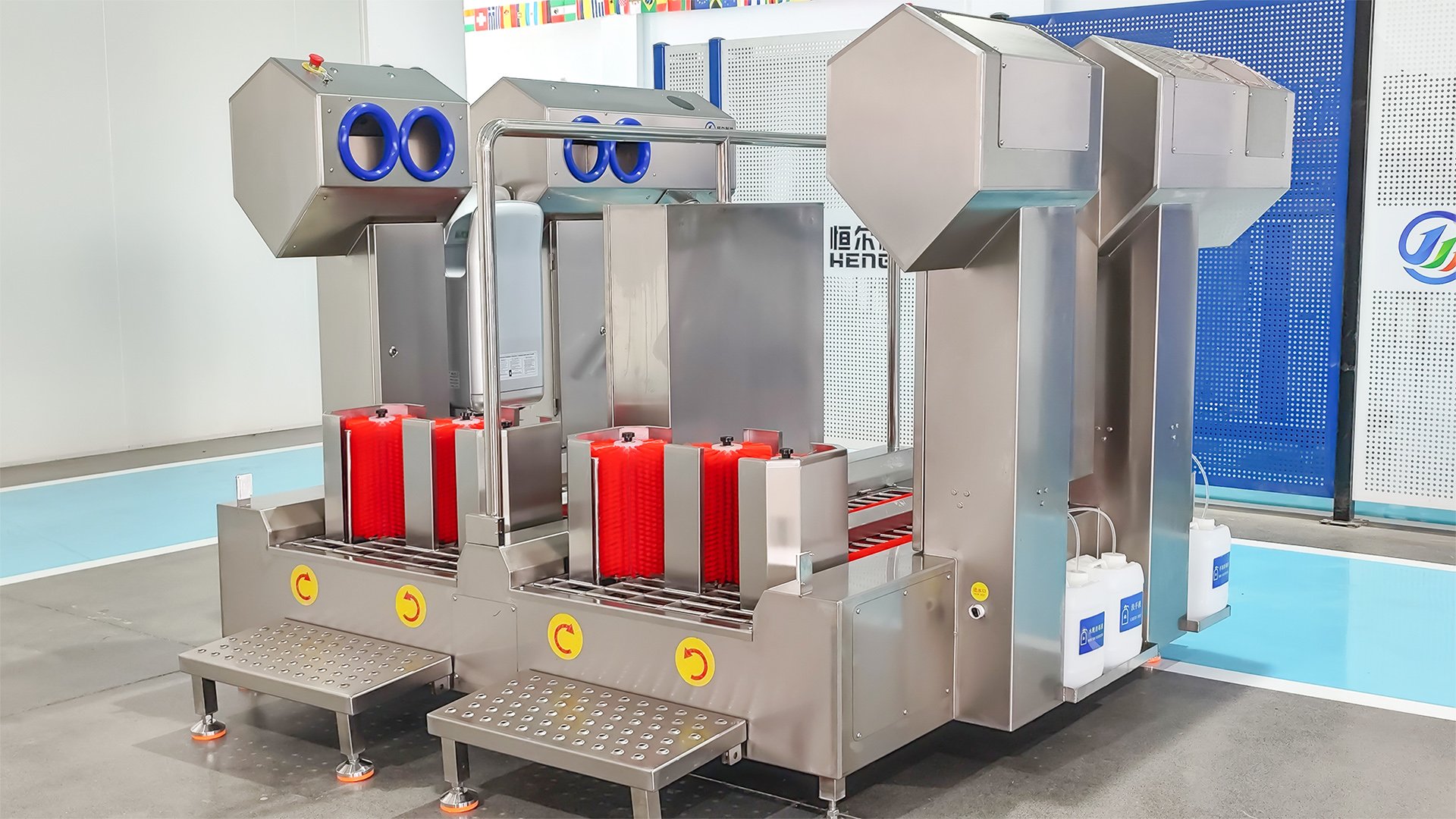 304 stainless steel Henger Technology HE-HCDS01 hygiene cleaning station factory workshop