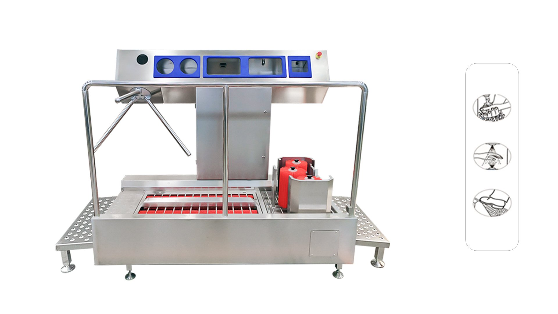 Henger Technology HE-HCDS03 hygiene cleaning station working flow diagram
