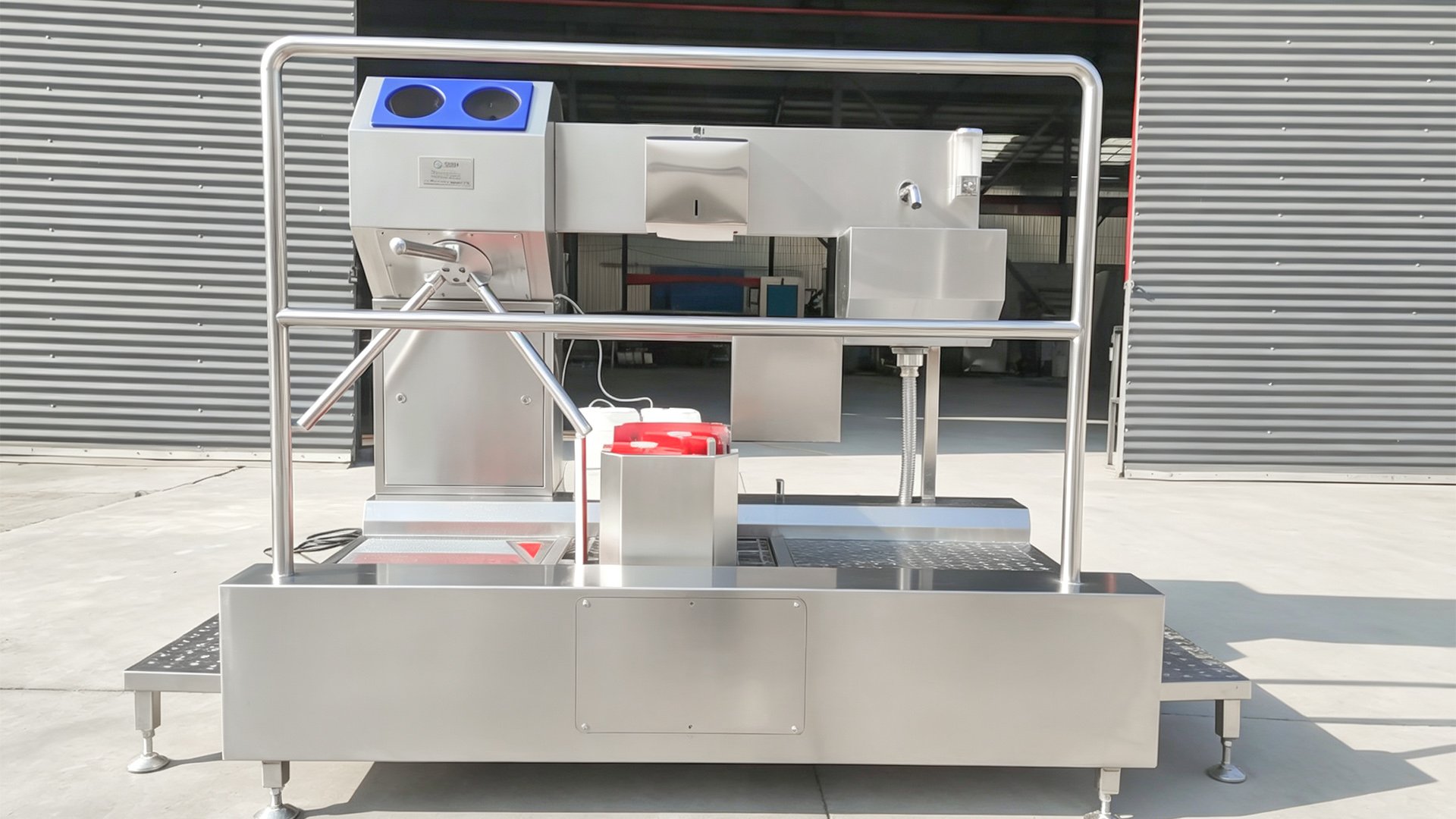 304 stainless steel Henger Technology HE-HCDS07 hygiene cleaning station factory workshop