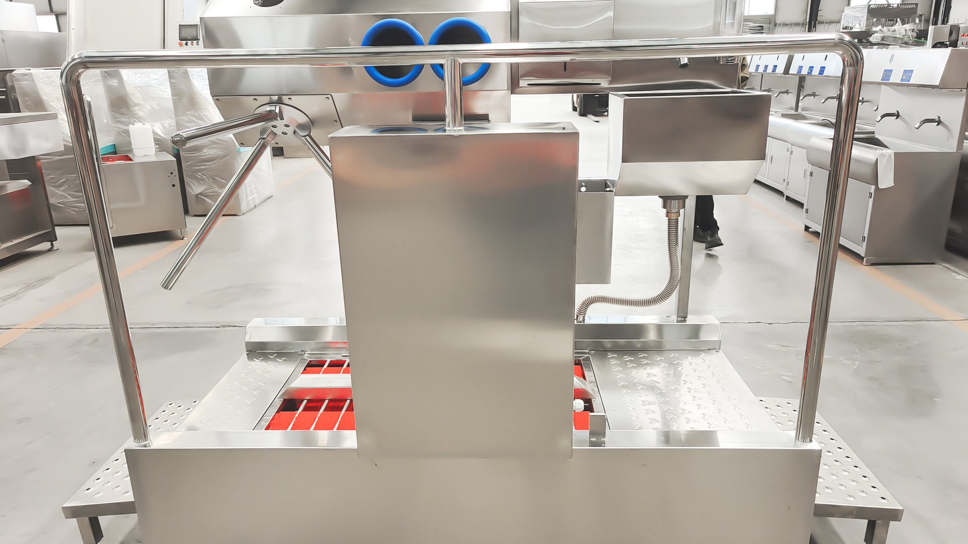 304 stainless steel Henger Technology HE-HCDS06 hygiene cleaning station factory workshop