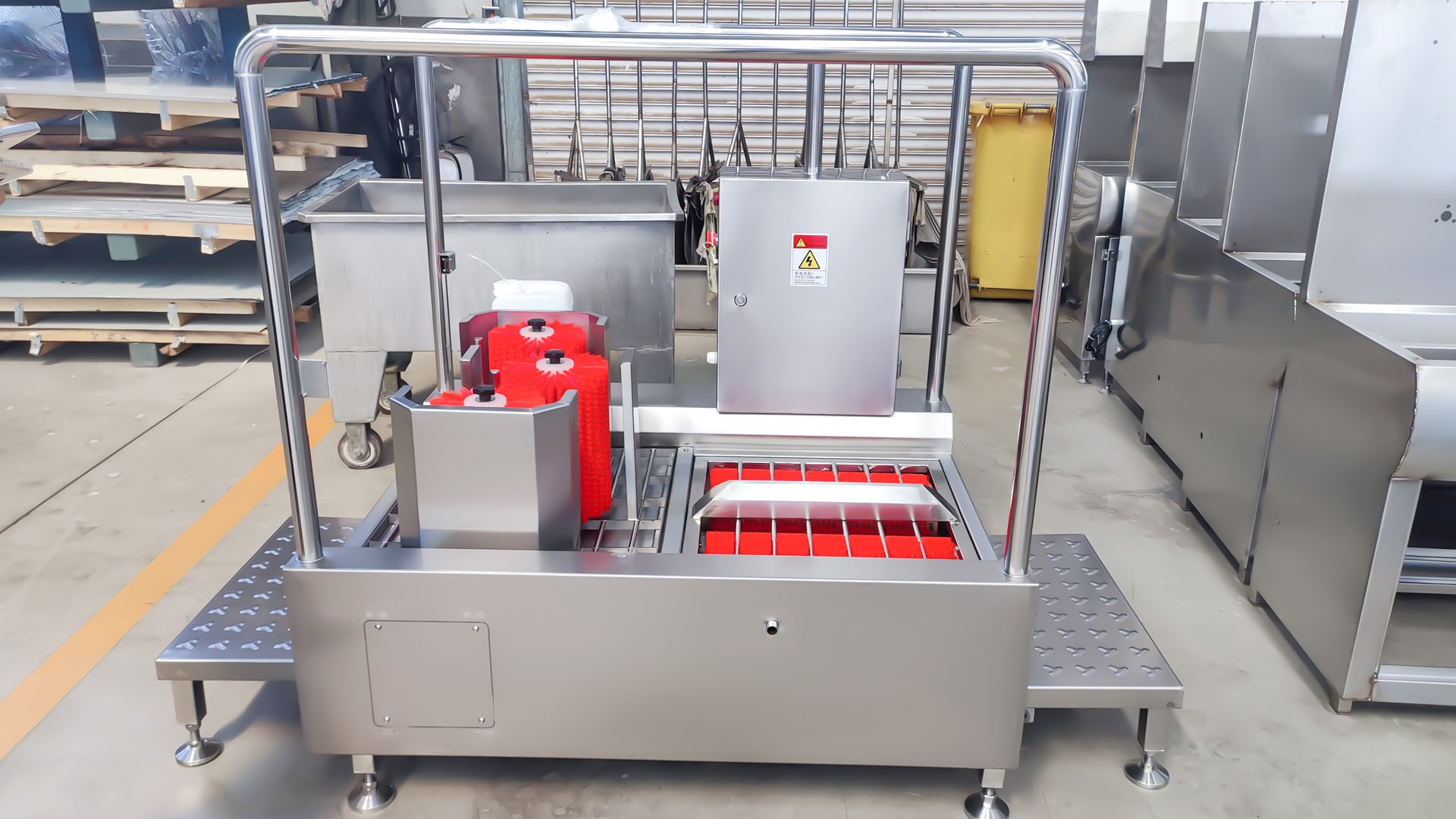 304 stainless steel Henger Technology HE-HCDS12 hygiene cleaning station factory workshop