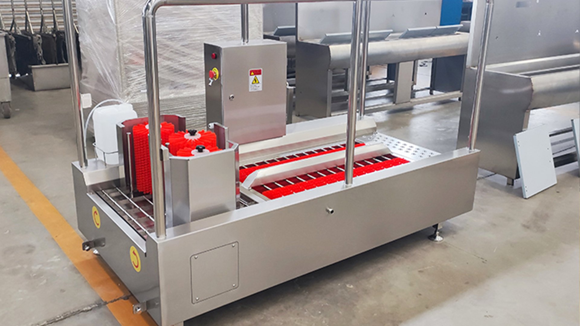 Henger Technology HE-HCDS12 application in food processing factory entrance