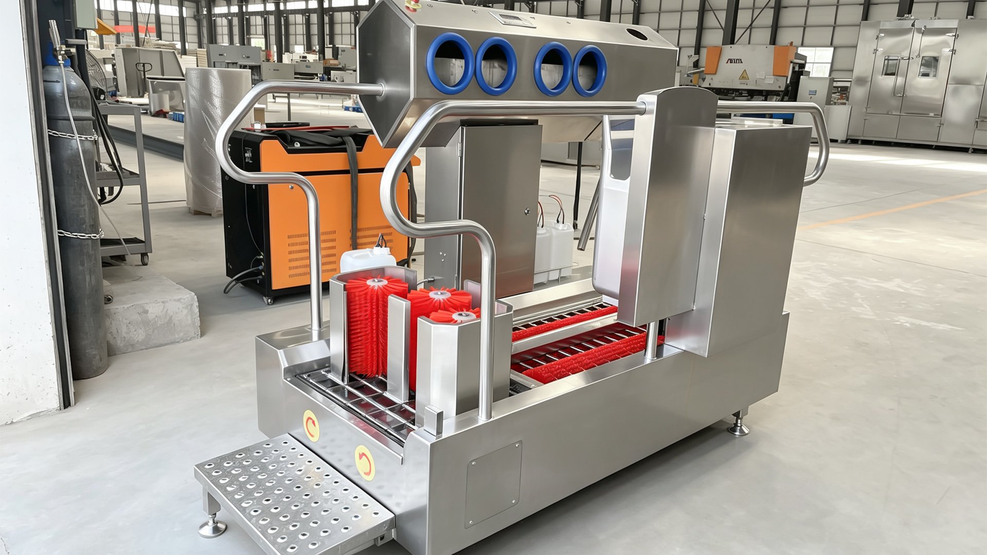 304 stainless steel Henger Technology HE-HCDS05 hygiene cleaning station factory workshop