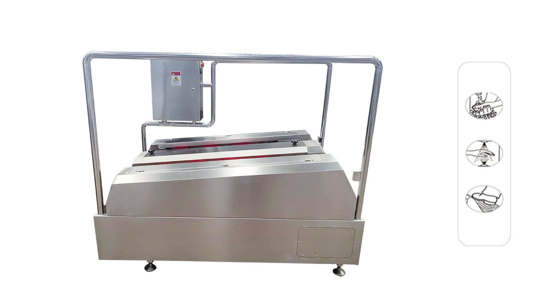 Henger Technology HE-HCDS15 boot washing unit working flow diagram