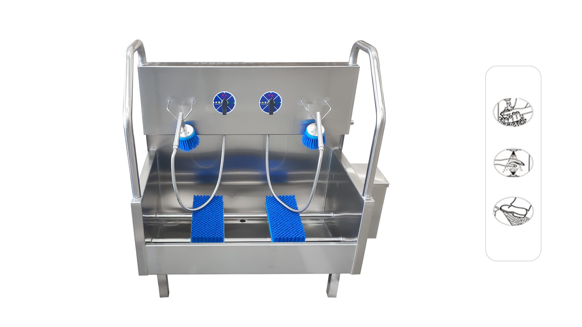 Henger Technology HE-HCDS20 hand disinfection access control working flow diagram
