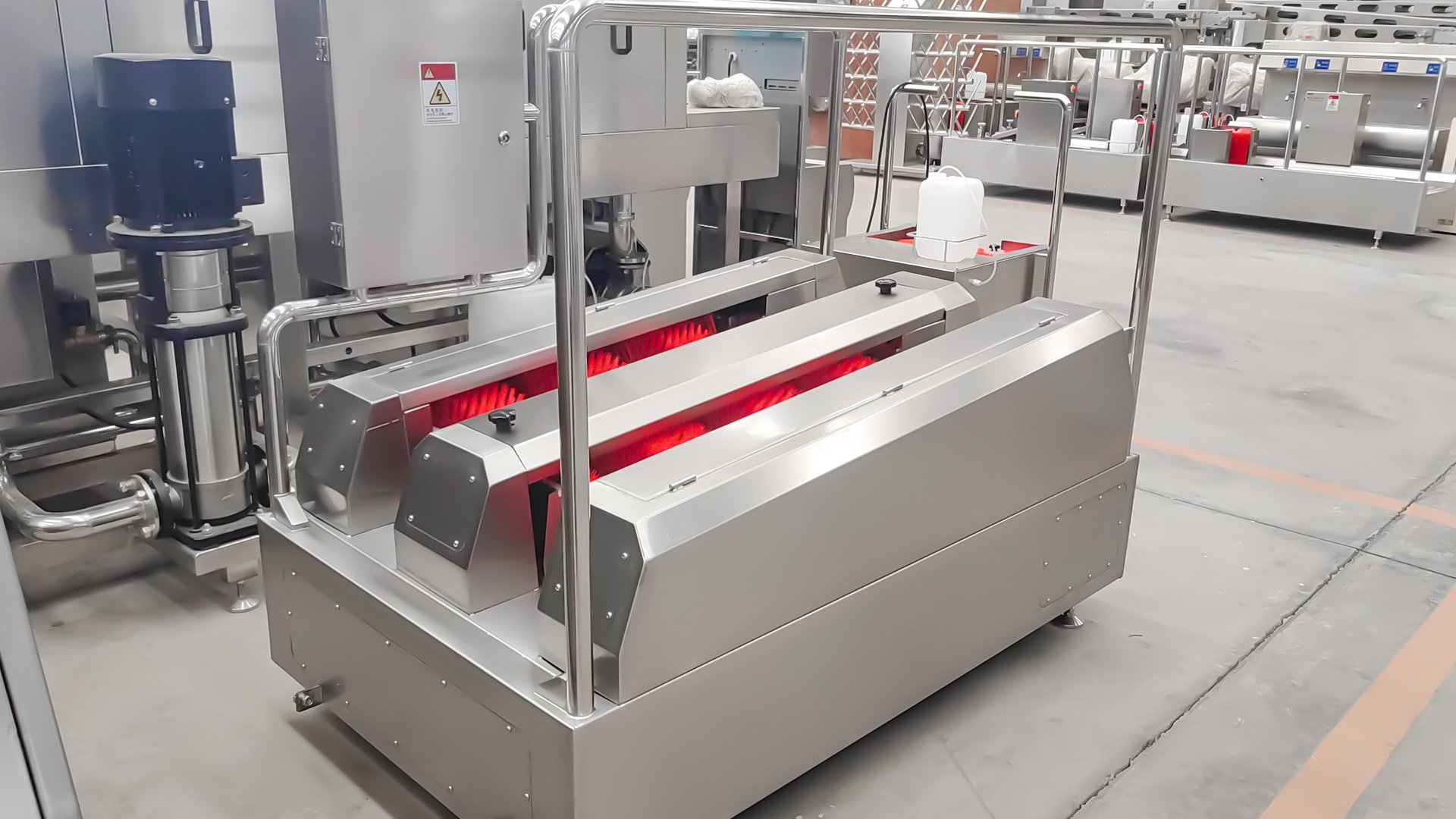 304 stainless steel Henger Technology HE-HCDS15 hygiene cleaning station factory workshop