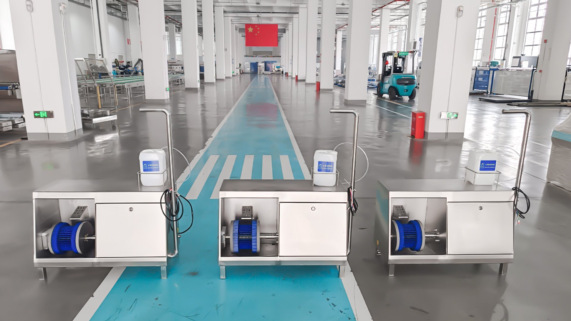 304 stainless steel Henger Technology HE-HCDS17 hygiene cleaning station factory workshop