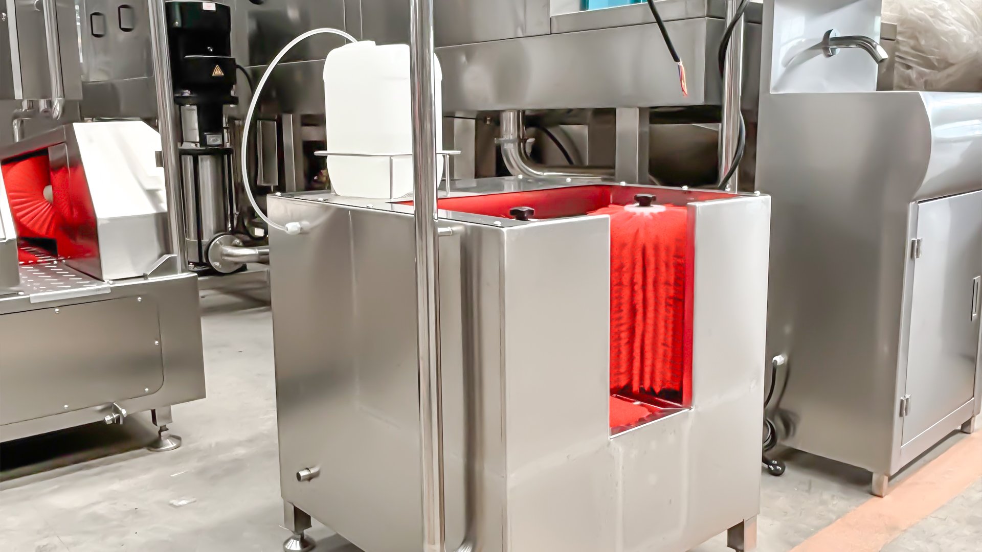 Henger Technology HE-HCDS19 application in food processing factory entrance
