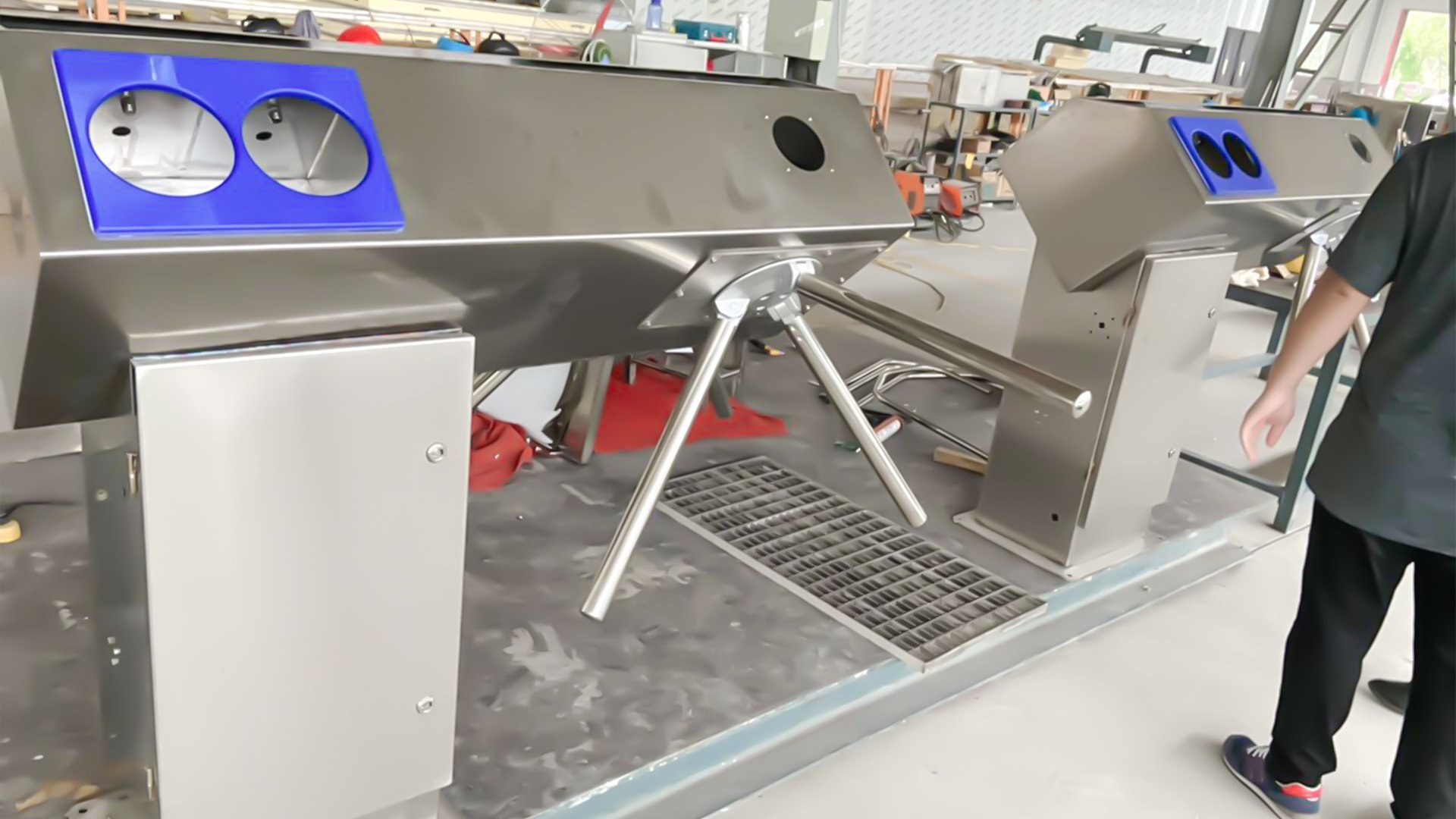 304 stainless steel Henger Technology HE-HCDS22 hand disinfection access control station